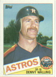 1985 Topps Baseball Cards      382     Denny Walling